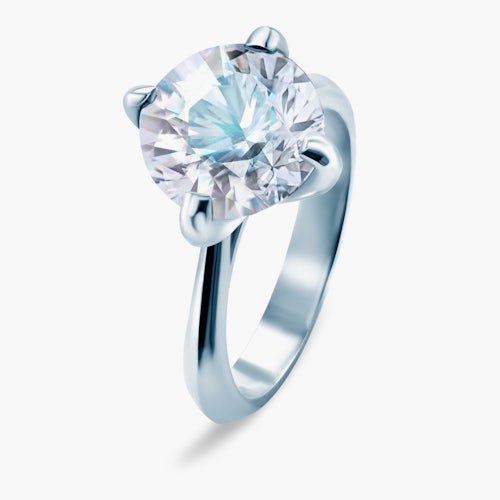 Pierścionek zaręczynowy The Light: białe złoto, diament